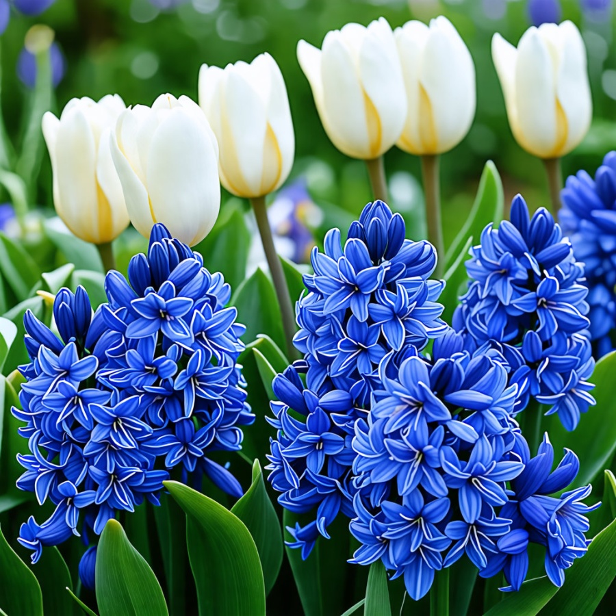 Tulip / Hyacinth Mixed Bulbs Blue Ice